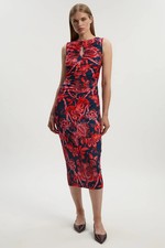 Karen Millen Midi Dress Womens Daywear Dresses