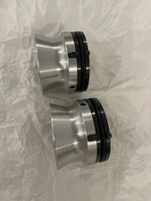 REVOX A Pair Original NAB HUB ADAPTER TRUMPET ALUMINUM. Brand New Never Used.