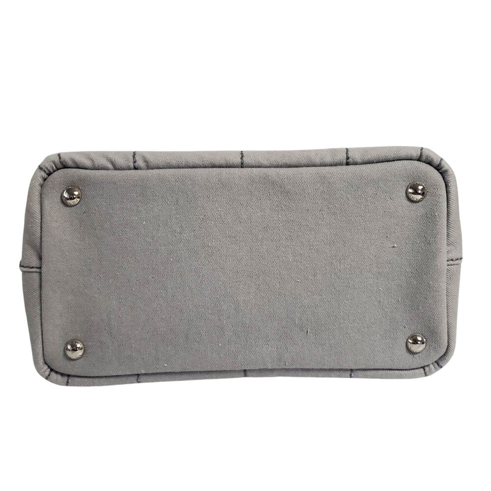 PRADA Bag Ladies Brand CANAPA Handbag Shoulder Bag 2way Canvas Mini Gray 1BG439 thumbnail 3