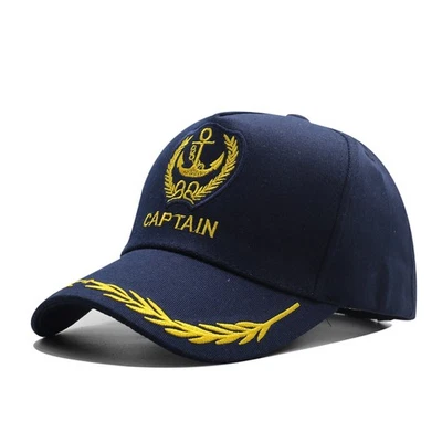 Men Women Captain Hat Sailor Baseball Cap Nautical Marine Boating Cap Navy Hats