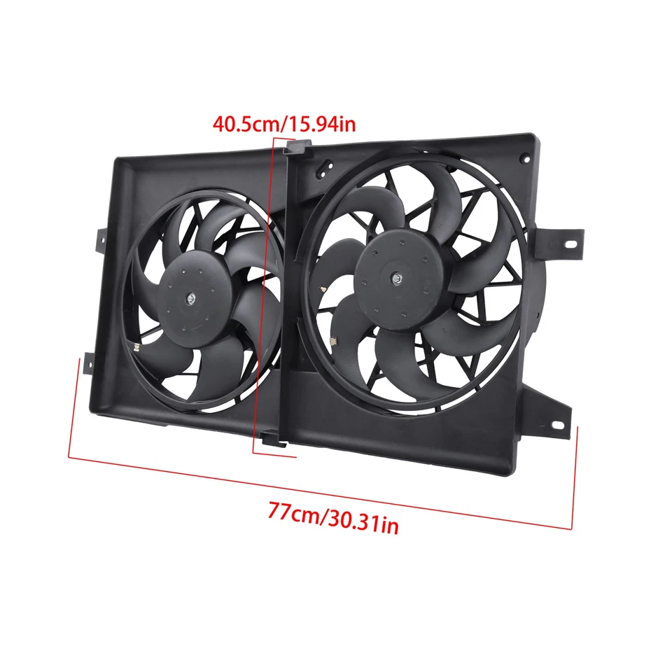 For Chrysler Sebring Dodge Stratus 2001-06 620-350 Radiator Cooling Fan Assembly Foto 2 de 4