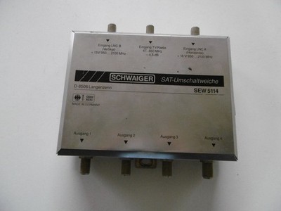 Schwaiger SAT-Umschaltweiche SEW 5114 Switch