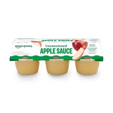 Amazon Grocery Unsweetened Apple Sauce 4 Oz Pack of 6 Previously Happy Belly ...