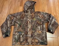 Rain & Scent Blocker Jacket Men's Sz Large RealTree Xtra Camouflage S3 Hooded