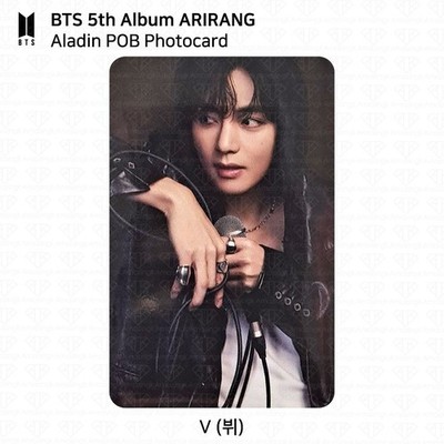 BTS 5th Album ARIRANG Aladin POB Photocard V JUNGKOOK JIMIN SUGA