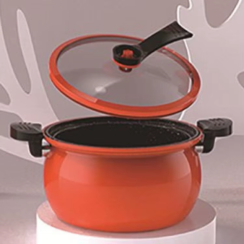 Set Fornello Pentola Evernew ECA268R: Titanio 500ml, Rosso, Con Coperchio - Ultraleggero!