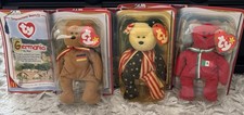 Ty Teenie Beanie Babies 2000 McDonalds International Bears II Set of 3 SEALED