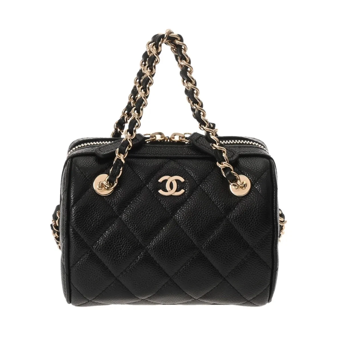 Chanel — Chanel Chain Clutch AP4898 Shoulder Bag Grained Calfskin Black #WB932