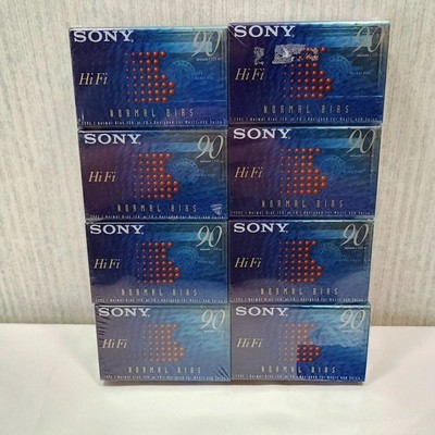 16 NEW SEALED Sony C-60HFB HiFi Blank Audio Cassette Tapes 60 Min. Normal Bias