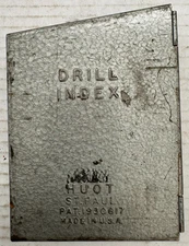 Vintage Huot Drill Index Metal Case with Lots of Drill Bits Set (Incomplete)