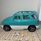 Vintage 1990’s BARBIE Teal Blue Pop Out Kennel Care Zoom n Groom Hatchback SUV