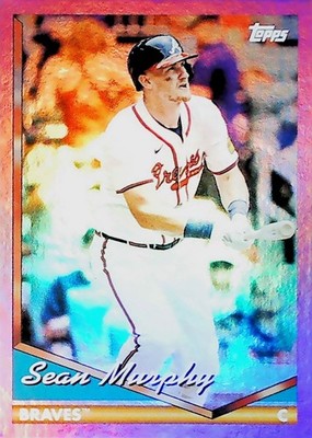 2024 TOPPS ARCHIVES 1994 VARIATION PINK FOIL #287 SEAN MURPHY ATLANTA BRAVES