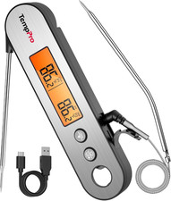 Tempswift Rechargeable Digital Meat Thermometer for Cooking 2 Probes Food Ther
