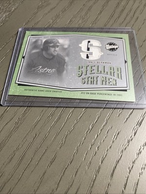 Lance Berkman 2004 Upper Deck Vintage Stellar Stat Men Jersey Swatch