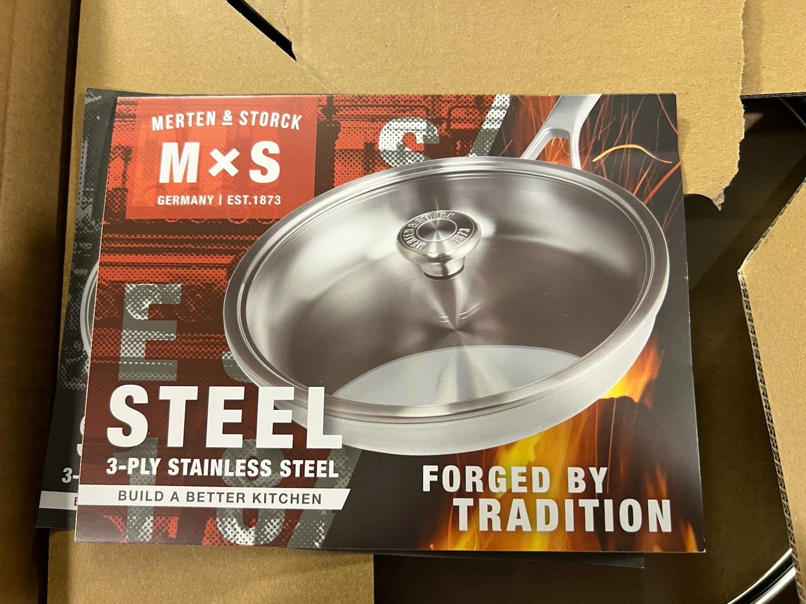 Merten & Storck 8 Piece Set 3 Ply Stainless Steel Cookware New
Opens in a new window or tab