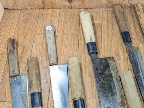 Damaged Lot of Japanese Chef's Kitchen Knives Broken from Japan NN346 - Picture 7 of 21
