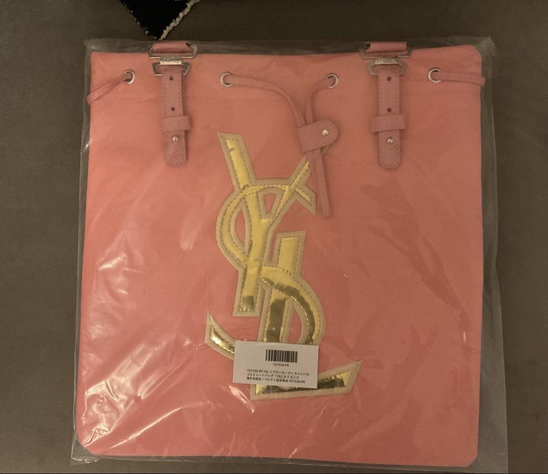 Borsa tote nuova Yves Saint Laurent rosa importazione Giappone rara