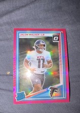 2025 Panini Donruss - Rated Rookie Jalon Walker #344 Optic Preview Pink Prizm (