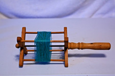 Vintage Hand-held 9.5" Wooden Yarn Winder