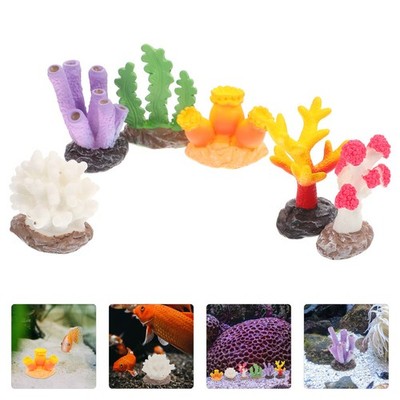 6 Pcs Dekorativen Aquarium- Lebendiges Aquariumdekor Meeresdekorationen