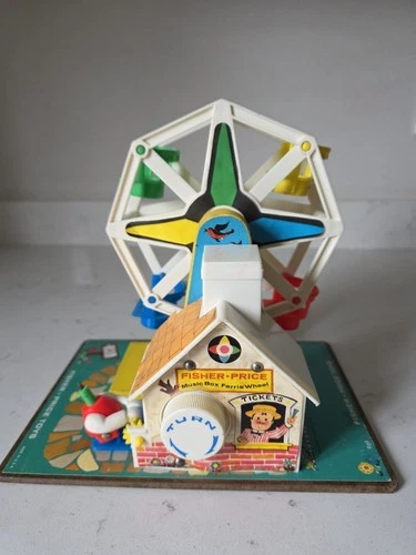 Vintage 1966 Fisher Price Little People Music Box Ferris Wheel #969 Works