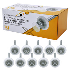 HardwareX Supply 2" Nylon Sealed Garage Door Rollers, 6200ZZ Ball Bearing