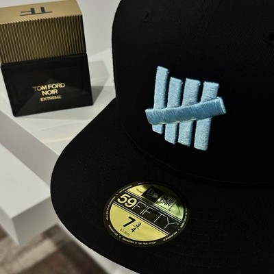 Undefeated New Era 59fifty Fitted Hat Black Men s Sz 7 3/4 New Original Green