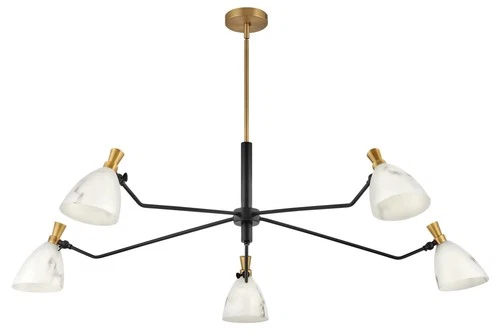 Hinkley Lighting 33795 Sinclair 5 Light 50"W Chandelier - Brass - Picture 2 of 2