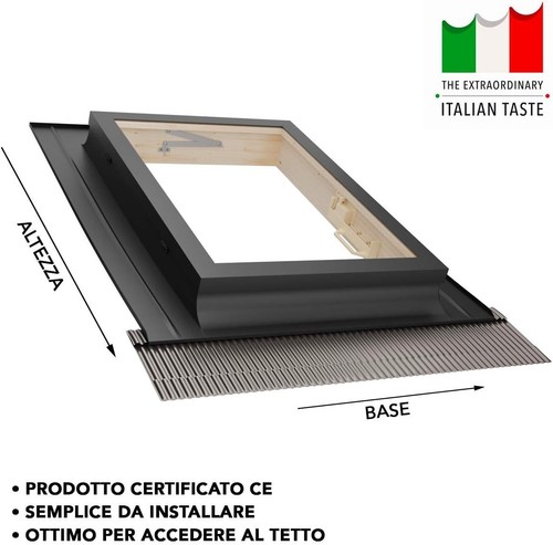 Emica - Lucernario apertura Libro in Alluminio | Linea Best Doppia Vetrata 4-9-4 - Foto 4 di 7