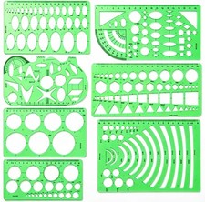 SenseYo 7 Pack Drawings Templates Stencil, Circle Template for Geometric Draw...