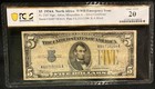 1934A $5 North Africa WWII Emergency Issue Note PCGS 20 — photo 1
