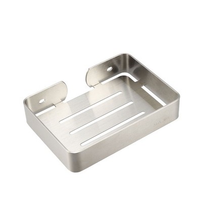Soap Dish Holder SUS304 Stainless Steel Wall Mounted Tray (Wire Drawing)