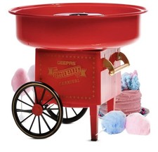 GEEPAS Retro Cotton Candy Maker Electric Candy Floss Machine Party Birthday Red