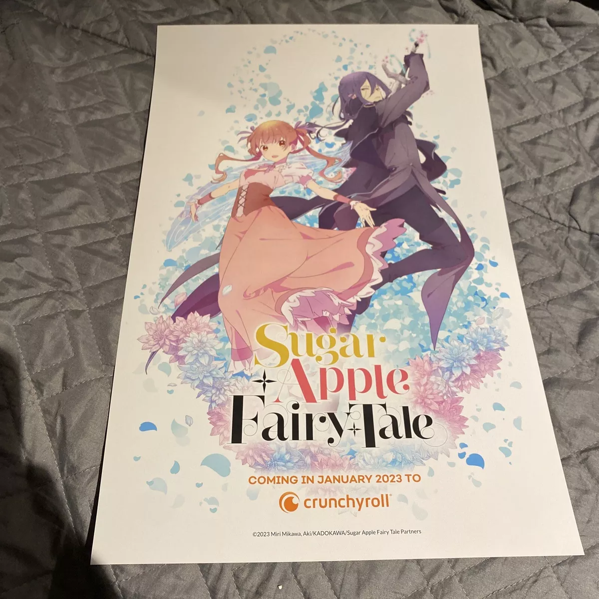 Anime NYC 2022 Sugar Apple Fairy Tale Poster Crunchyroll 11” X 17