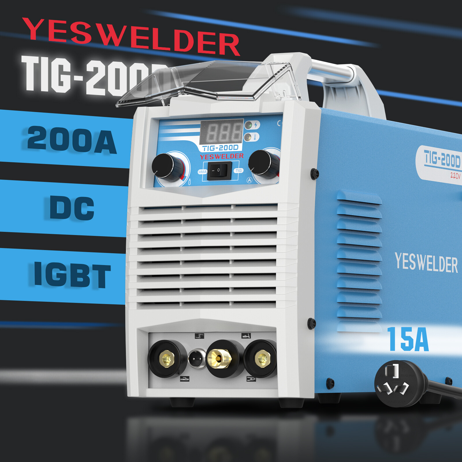 200A HF TIG/Stick/Arc TIG Welder, 240V TIG Welding Machine eBay