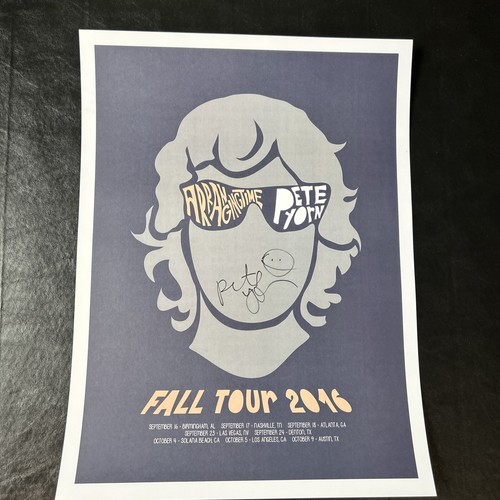 SIGNED / AUTOGRAPHED Pete Yorn Signed 2016 Tour Poster 18 X 24