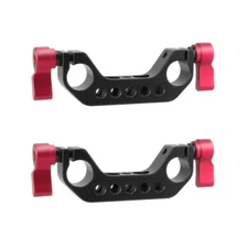 CAMVATE 15mm Rod Clamp with 1/4"-20 Thread Red Knob for DLSR Camera Rig Cage