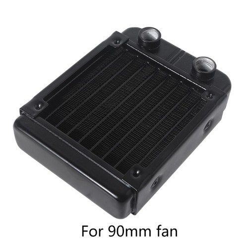 90mm 8 Tube Computer Water Cooling Radiator G1/4 Female Thread Heat Dissipation - Photo 4/8