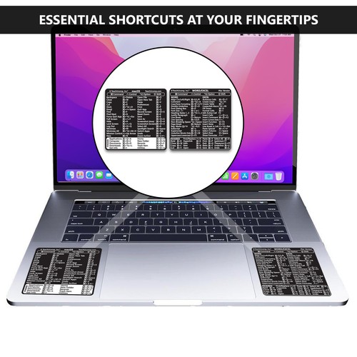 TEACHUCOMP Mac OS + Teclado Word Excel Atajos Pegatinas Entrenamiento Tutorial Ayuda - Imagen 6 de 9