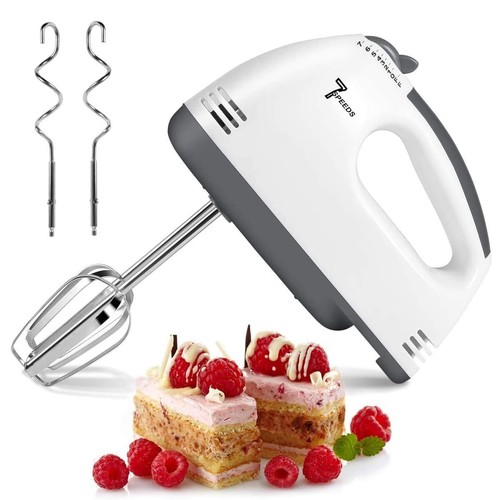 7 Speed Electric Hand Held Mixer Electronic Handheld Whisk Food Blender Egg Cake - Picture 2 of 12