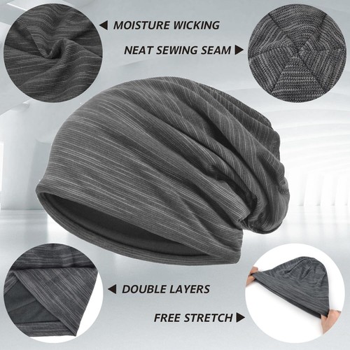 Cotton Slouchy Beanie Hat for Men/Women, Lightweight Oversize Large Thin Skul... - Picture 2 of 8