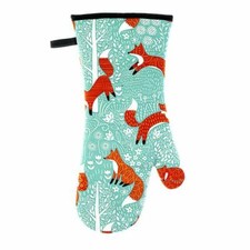 Ulster Weavers ovenglove FORAGING FOX GAUNTLET Foxes oven glove oven mitt nature