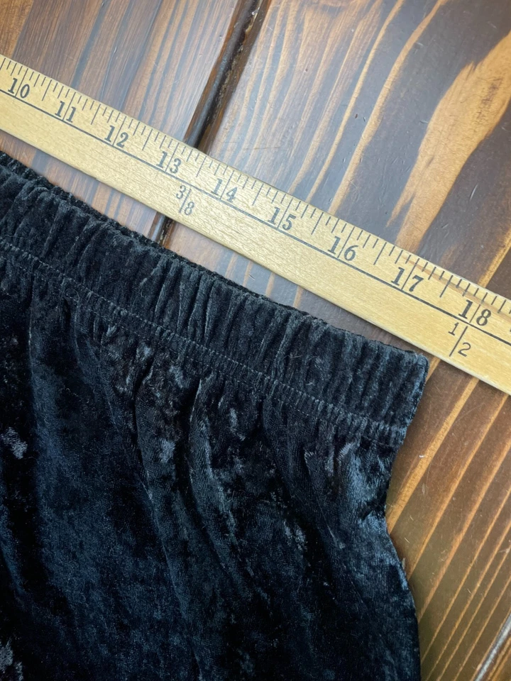 Falda Bentley, Para Mujer Talla Grande 2X, Negra, Vintage, Midi, Terciopelo Triturado Foto 3 de 4