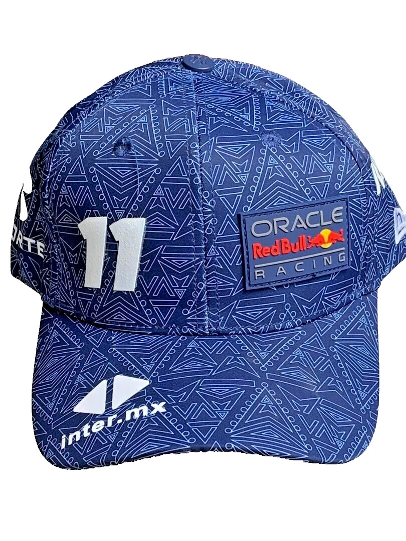Sergio Perez #11 RBR Concept Blue Geometric Design Baseball Cap