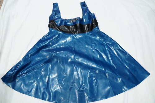 The Latex Store Pearlsheen Blue Babydoll Latex Dre
