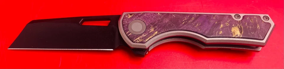 BRIAN BROWN KNIVE YEAGER-M v2 FLIPPER EXCLUSIVE BLACK BLADE W CUSTOM SCALE - Image 3 of 4
