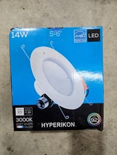 5/6" LED Recessed Downlight 14W Hyperikon CRI92 Dimmable 3000K Soft White E26