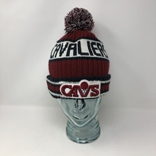 New Era Cleveland Cavaliers Pom Beanie Hardwood Classic Hat Cavs NBA