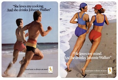 JOHNNY WALKER Whiskey Alcohol Liquor ~ 1988  Magazine Advertising Print