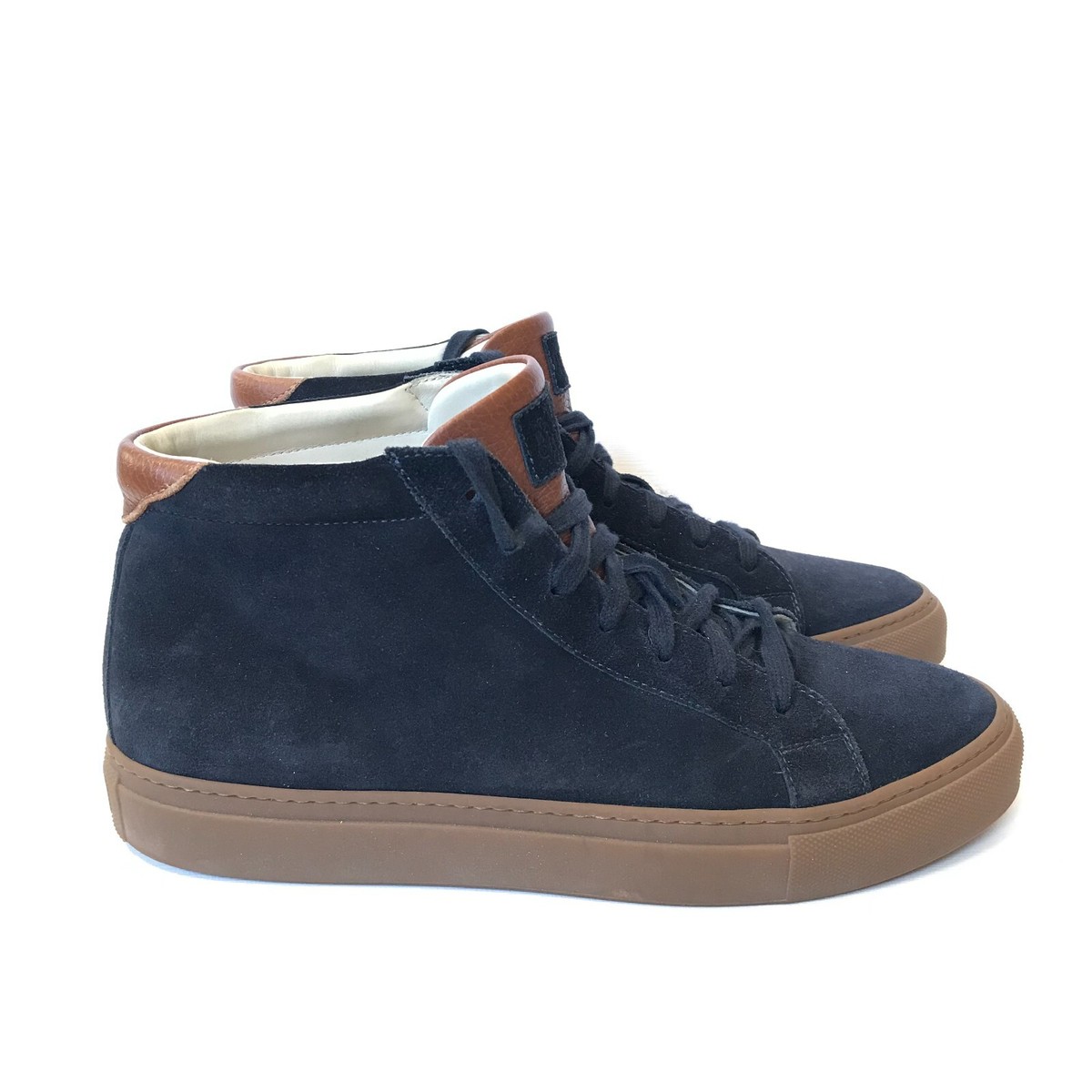 Brunello Cucinelli Mid Top Lace Up Sneakers Trainers Shoes Mens 42 9 Blue Suede Brunello Cucinelli Mid Top Lace Up Sneakers Shoes Mens 42 9  main image 2